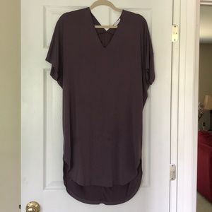 Lush mauve midi dress